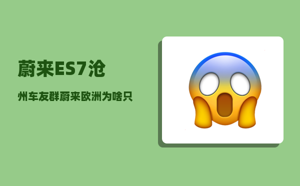 蔚来ES7沧州车友群_蔚来欧洲为啥只租不卖-图1