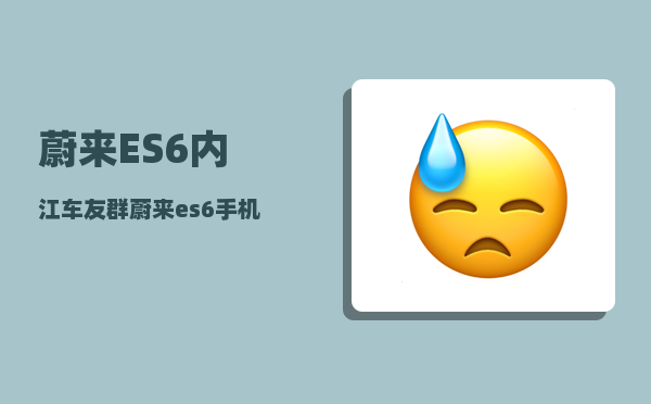 蔚来ES6内江车友群_蔚来es6购车权益-图1