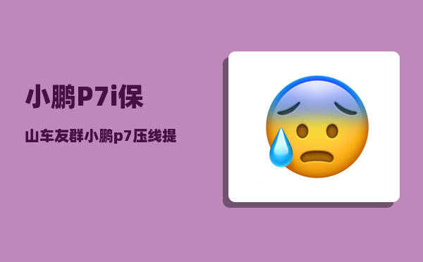 小鹏P7i保山车友群_小鹏p7压线提醒怎么关闭-图1