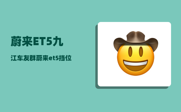 蔚来ET5九江车友群_蔚来et5挡位怎么使用-图1