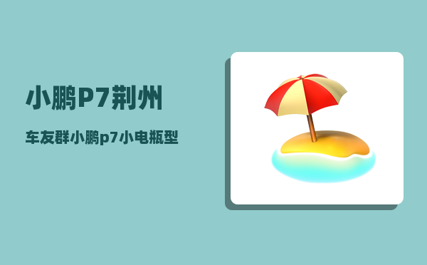 小鹏P7荆州车友群_小鹏p7小电瓶型号-图1