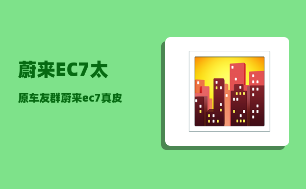 蔚来EC7太原车友群_蔚来ec7真皮座椅刀口划痕怎么去除-图1
