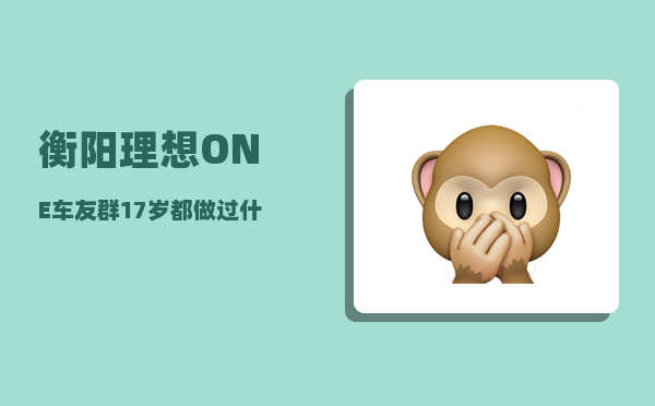 衡阳理想ONE车友群_17岁都做过什么疯狂的事-图1