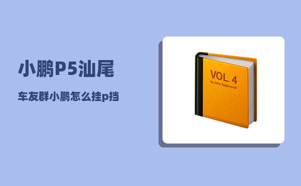 小鹏P5汕尾车友群_小鹏怎么挂p挡-图1