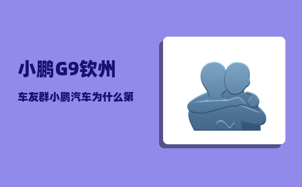 小鹏G9钦州车友群_小鹏汽车为什么第一个掉队了-图1