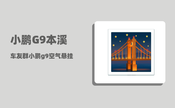 小鹏G9本溪车友群_小鹏g9空气悬挂是哪个版本-图1