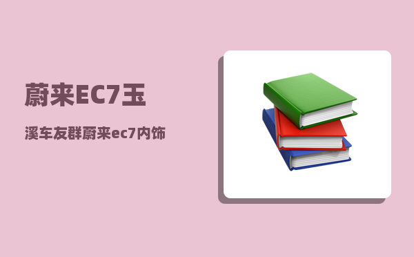 蔚来EC7玉溪车友群_蔚来ec7内饰颜色推荐-图1