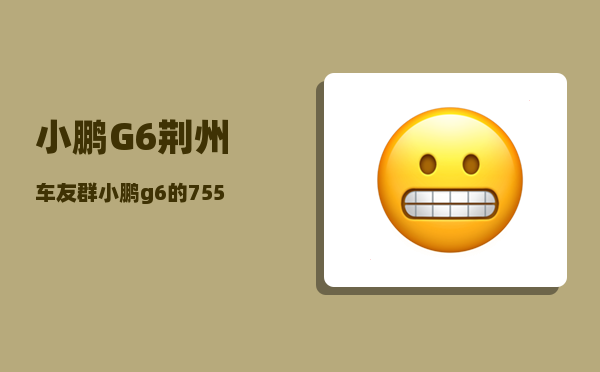 小鹏G6荆州车友群_小鹏g6的755公里真实续航能力-图1