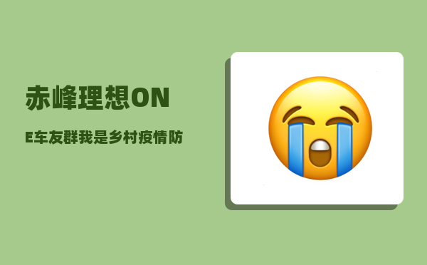 赤峰理想ONE车友群_我是乡村疫情防控志愿者的组织人-图1