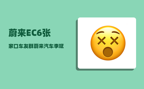 蔚来EC6张家口车友群_蔚来汽车李斌是个什么样的人-图1