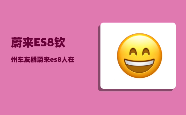蔚来ES8钦州车友群_蔚来es8人在车里怎么断电-图1