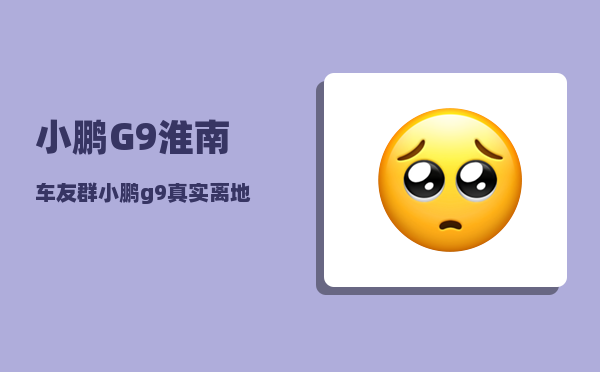 小鹏G9淮南车友群_小鹏g9较高时速-图1