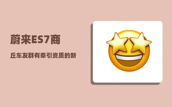 蔚来ES7商丘车友群_有牵引资质的新能源车有哪些-图1