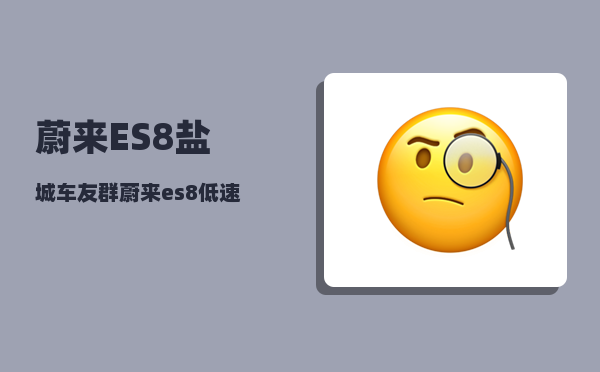 蔚来ES8盐城车友群_蔚来es8低速提示音怎么关闭-图1