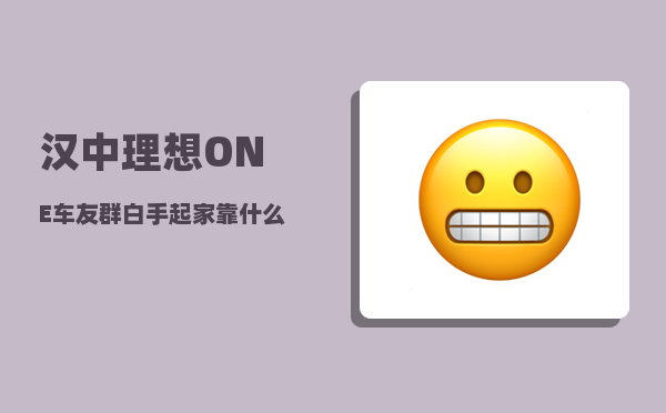汉中理想ONE车友群_白手起家靠什么维持军队开销-图1