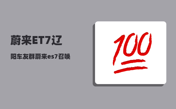 蔚来ET7辽阳车友群_蔚来es7召唤功能-图1