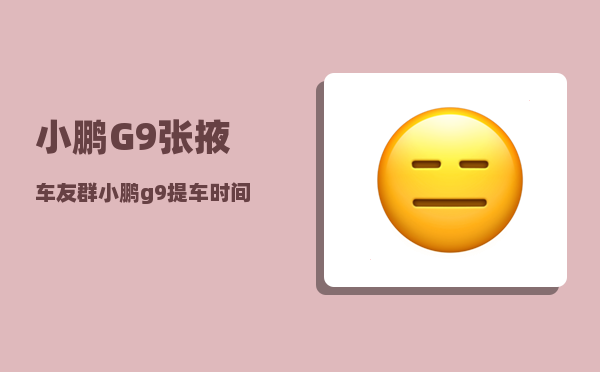 小鹏G9张掖车友群_小鹏g9提车时间-图1