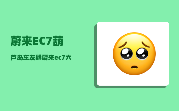 蔚来EC7葫芦岛车友群_蔚来ec7六活塞卡钳有必要吗-图1