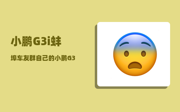 小鹏G3i蚌埠车友群_自己的小鹏G3动力电池无法充电是怎么回事-图1