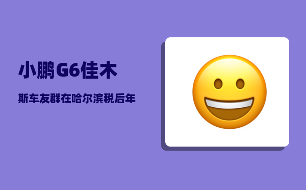 小鹏G6佳木斯车友群_在哈尔滨税后年薪10万-图1