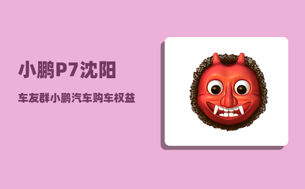 小鹏P7沈阳车友群_小鹏汽车购车权益-图1