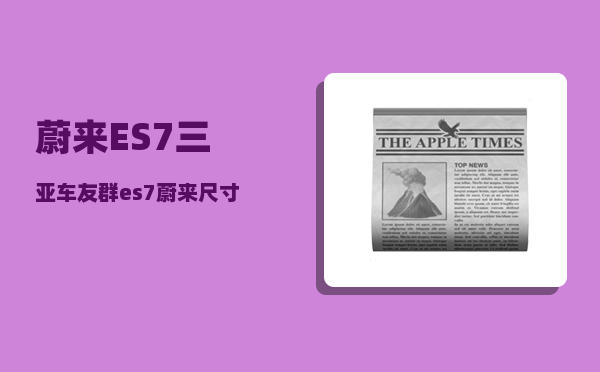 蔚来ES7三亚车友群_es7蔚来尺寸-图1