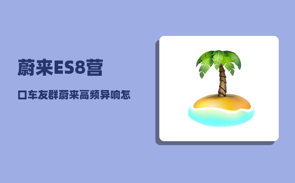 蔚来ES8营口车友群_蔚来高频异响怎么解决-图1