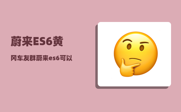 蔚来ES6黄冈车友群_蔚来es6可以加装小桌板吗-图1
