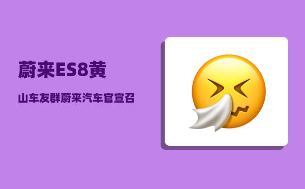 蔚来ES8黄山车友群_蔚来汽车官宣召回电池有重大安全隐患ES8-图1