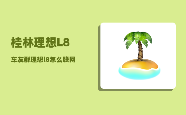 桂林理想L8车友群_理想l8怎么联网-图1