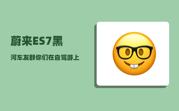 蔚来ES7黑河车友群_你们在自驾游上花了多少钱-图1