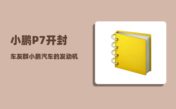 小鹏P7开封车友群_小鹏汽车的发动机号在什么地方-图1