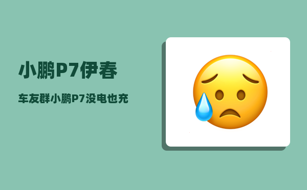 小鹏P7伊春车友群_小鹏P7没电也充不进去-图1