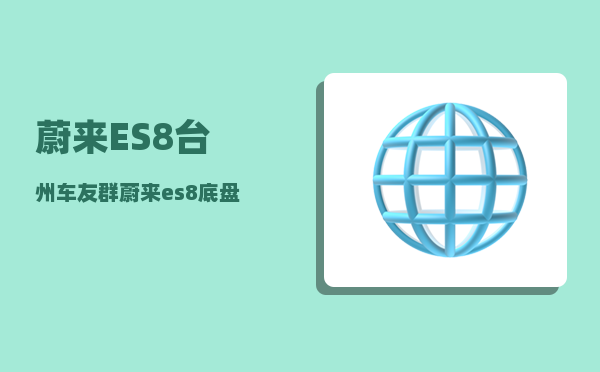 蔚来ES8台州车友群_蔚来es8底盘异响-图1