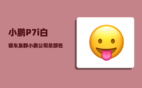 小鹏P7i白银车友群_小鹏公司总部在广州哪里-图1