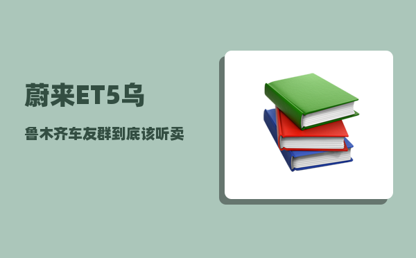 蔚来ET5乌鲁木齐车友群_到底该听卖车的还是自媒体的意见-图1