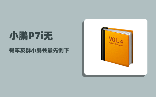 小鹏P7i无锡车友群_小鹏会最先倒下吗-图1