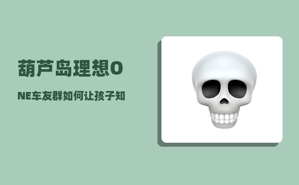 葫芦岛理想ONE车友群_如何让孩子知道生命比金钱更重要-图1