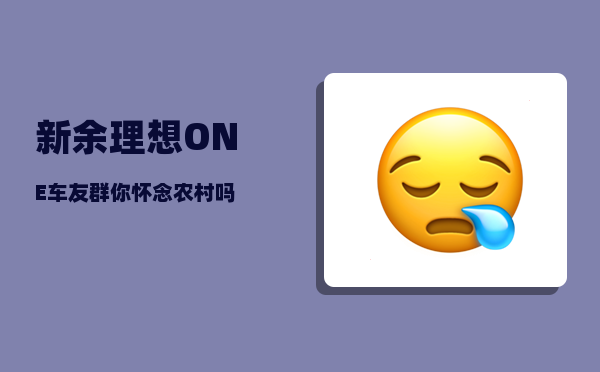 新余理想ONE车友群_你怀念农村吗-图1