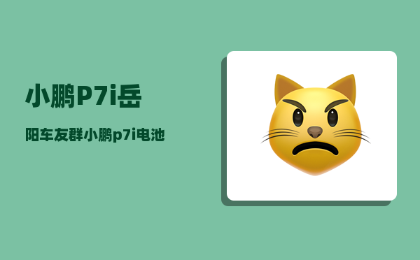 小鹏P7i岳阳车友群_小鹏p7i电池安全吗-图1