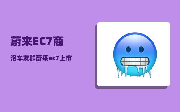 蔚来EC7商洛车友群_蔚来ec7上市时间-图1