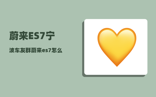 蔚来ES7宁波车友群_蔚来es7怎么绑定充电桩-图1