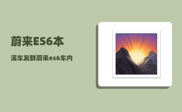 蔚来ES6本溪车友群_蔚来es6车内必备的小配件-图1