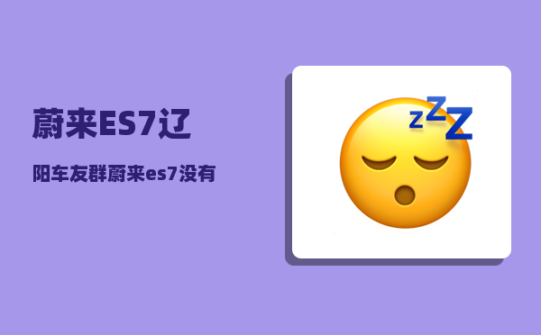 蔚来ES7辽阳车友群_蔚来es7没有终身保修了-图1