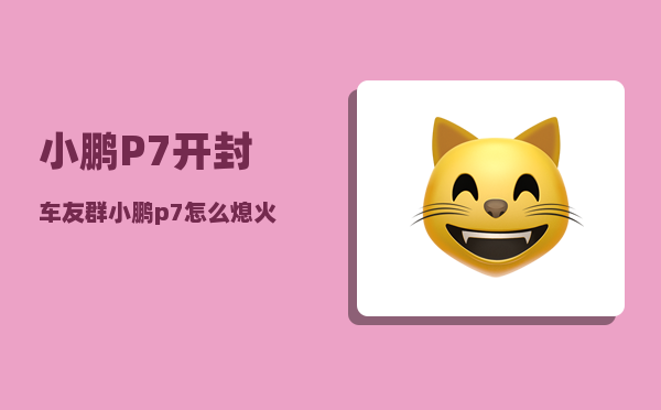 小鹏P7开封车友群_小鹏p7怎么熄火-图1