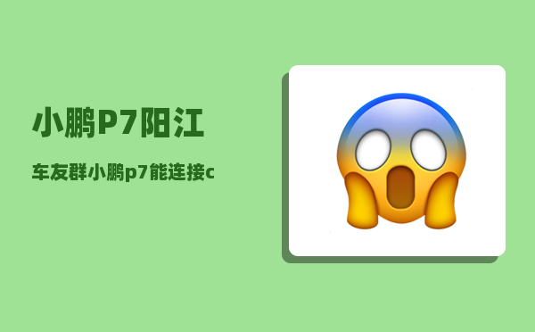 小鹏P7阳江车友群_小鹏p7能连接caipay吗-图1