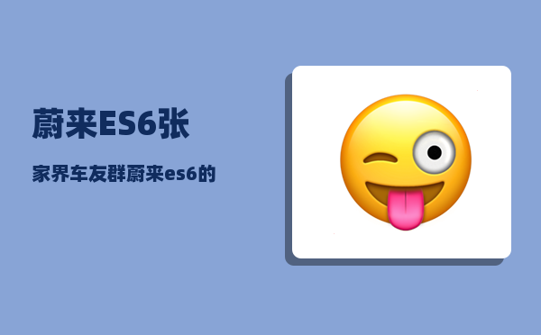 蔚来ES6张家界车友群_蔚来es6的bms是哪家的-图1