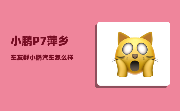 小鹏P7萍乡车友群_小鹏汽车怎么样-图1