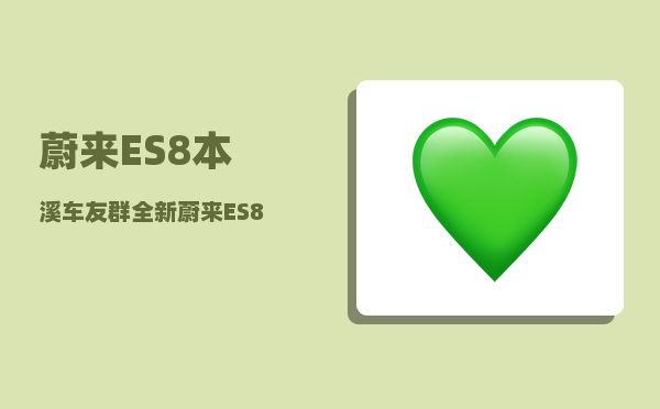 蔚来ES8本溪车友群_全新蔚来ES8给出满意答卷-图1