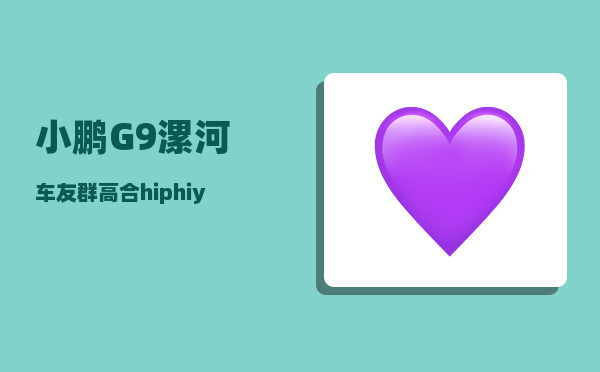 小鹏G9漯河车友群_高合hiphiy为什么便宜-图1
